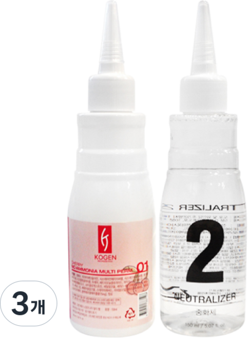 코겐 체리 NO 암모니아 냄새없는 멀티펌 1제 2제 각, 150ml, 3개