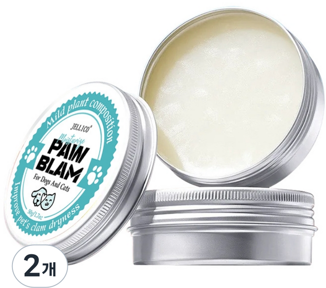 안전한 저자극 반려동물 보습밤, 2개, 60g