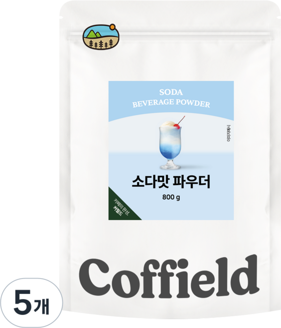 커필드 소다 파우더, 800g, 5개, 1개입
