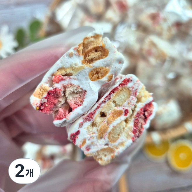 서건푸드 마쉬멜로우 쫀득쿠키 동결건조딸기맛, 2개, 130g