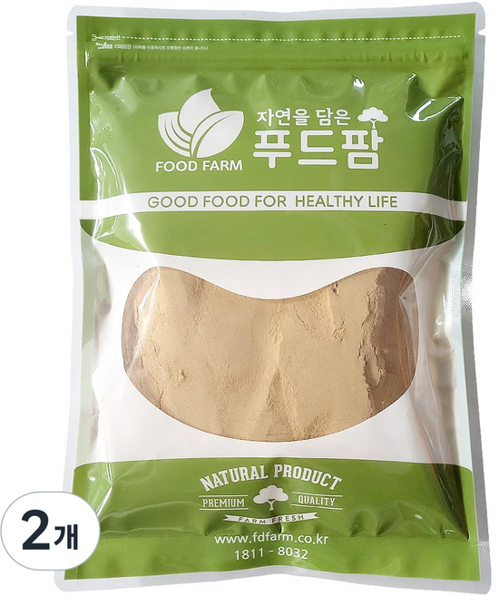 푸드팜 맥주효모 분말, 2개, 500g