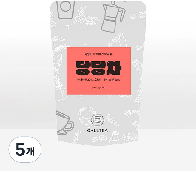 뉴올티 식후관리 호로파 솔잎 바나바잎 돼지감자 여주 사과 당당차, 5개, 20개입, 1.5g