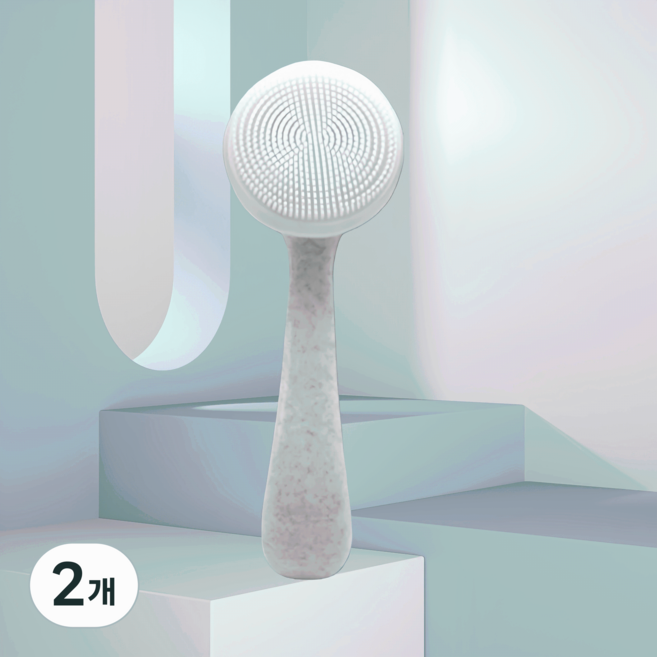 피노 실리콘 마스크 브러시, 2개, 회색