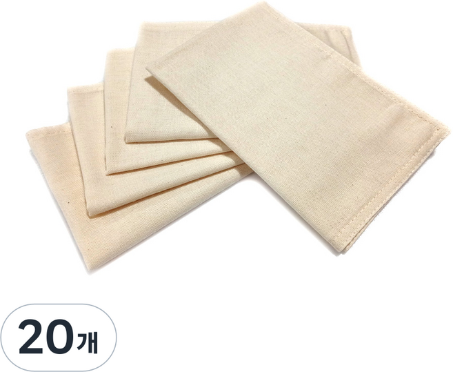 국산 2겹 소창행주 10장세트, 20개
