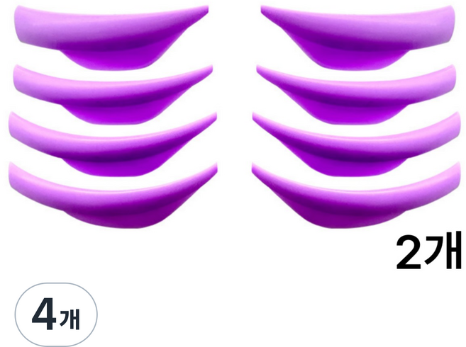 김시스터 속눈썹 펌 롯드 세트, 4개, LU컬