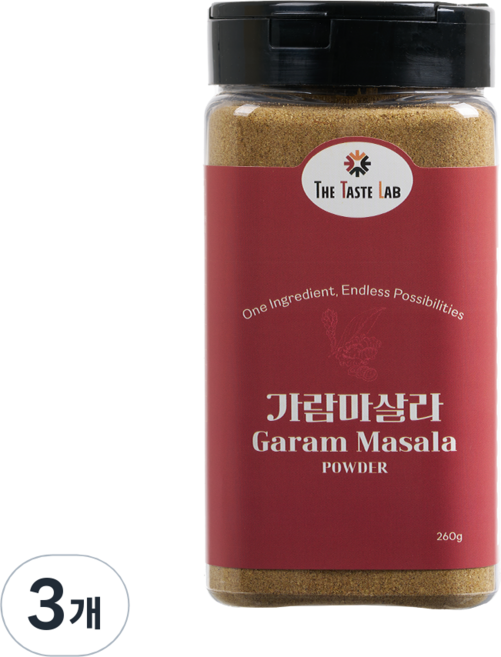 더테이스트랩 가람마살라 향신료, 3개, 260g