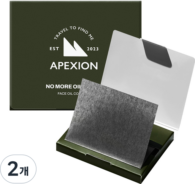 에펙션 노모어 맨 대나무 숯 유분 흡착 과잉피지 제거 오일 페이퍼, 2개, 80매입