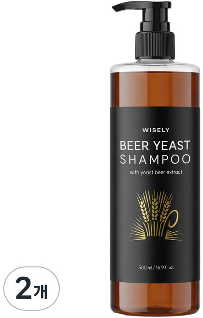 와이즐리 비타민과 단백질 가득 독일 맥주효모 탈모케어 샴푸, 2개, 500ml