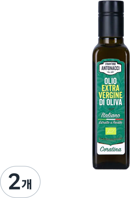 안토나치 산도0.1 유기농 엑스트라버진 올리브오일 코라티나, 2개, 250ml