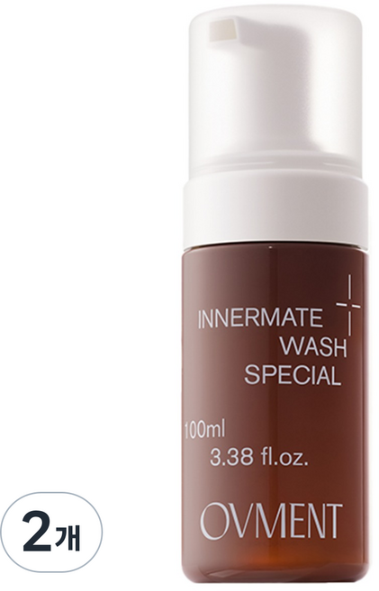 오브먼트 이너메이트 워시 스페셜 여성청결제 / 산부인과 전문의 문진 테스트 / 자극 받은 피부 진정 테스트 완료 / Y존 / 약산성, 2개, 100ml