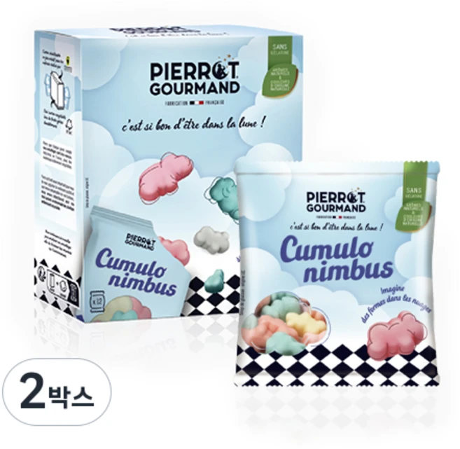 피에로구르망 프랑스 젤리 큐물로 님부스 252g 12개입 1개 1개 1박스 프랑스 젤리 수입과자 비건젤리 과일맛, 2박스 - 쿠팡