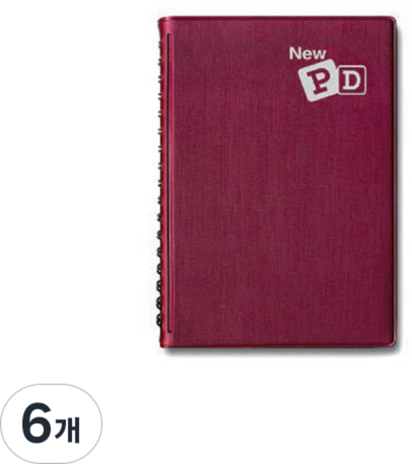 양지사 피디수첩 90 64 40 32 색상랜덤 스케줄 메모 제본 노트, 6개