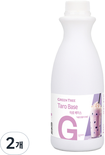 그린트리 타로 밀크티베이스, 2개, 1개입, 1.2kg, 1.2kg