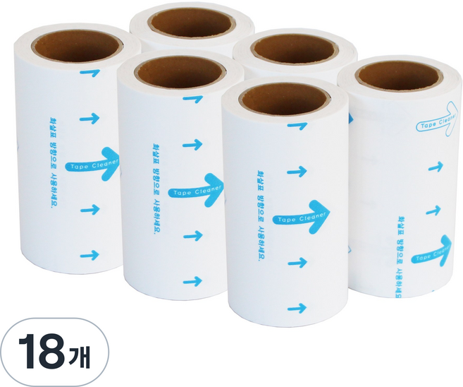필굿리빙 돌돌이 테이프클리너 리필, 18개