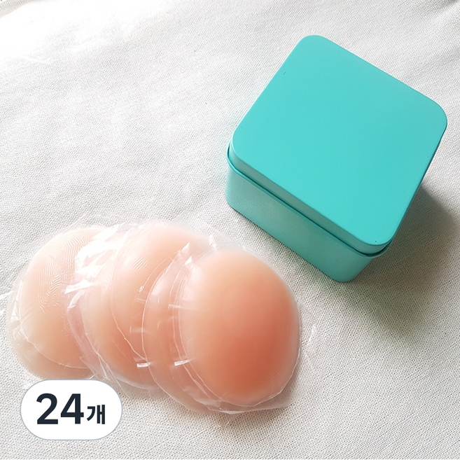크레오 여성 실리콘 니플패치 라운드, 24개