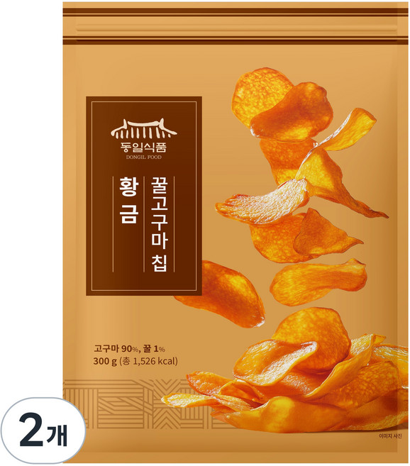 동일식품 황금 꿀 고구마칩 대용량 간식, 2개, 300g