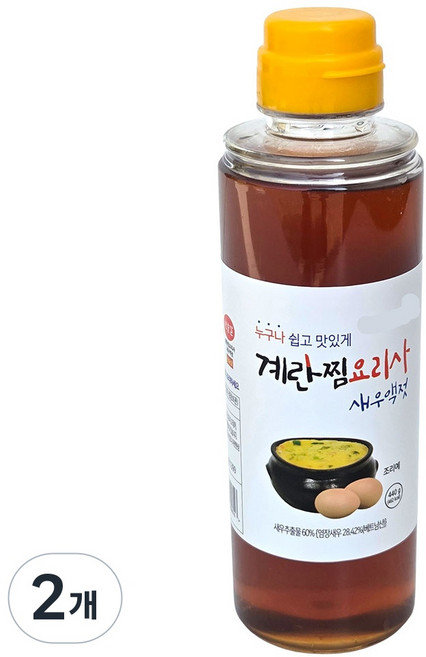 새마원 계란찜요리사 새우액젓 440g, 2개