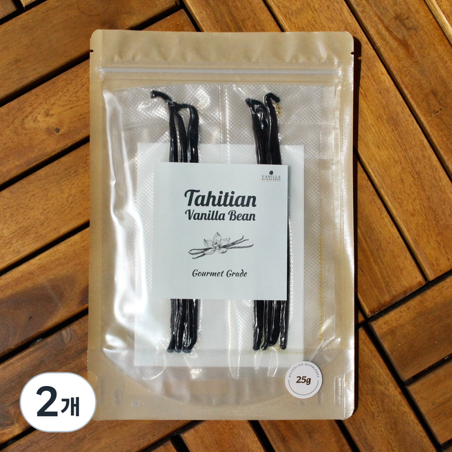 [16cm 할인특가] 바닐라범블비 타히티 바닐라빈 고멧 최상급, 25g, 2개