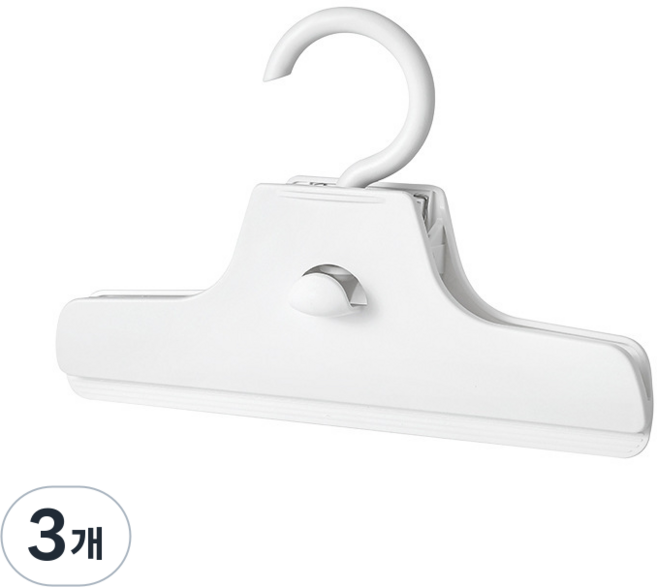 360도 회전형 바지 치마 옷걸이, 화이트, 3개