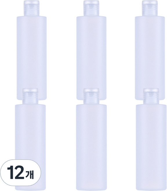 여행용 화장품 소분 공병 50ml 용기, 12개, 반투명