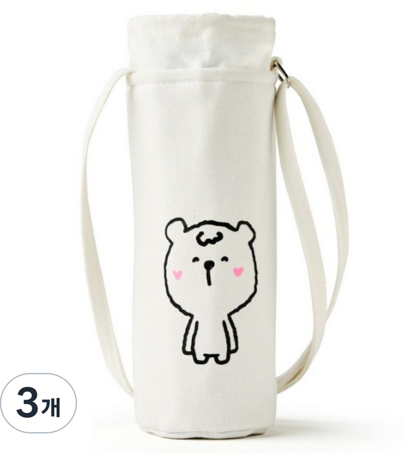 도담키즈 kc인증 보온 보냉 어린이 소풍 물병가방, 3개