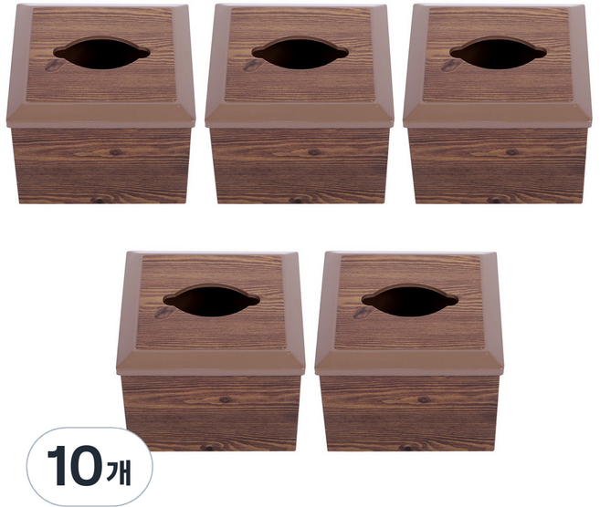 지오리빙 고목냅킨함 5개 플라스틱 휴지 케이스 식당 업소용 사각티슈함, 10개