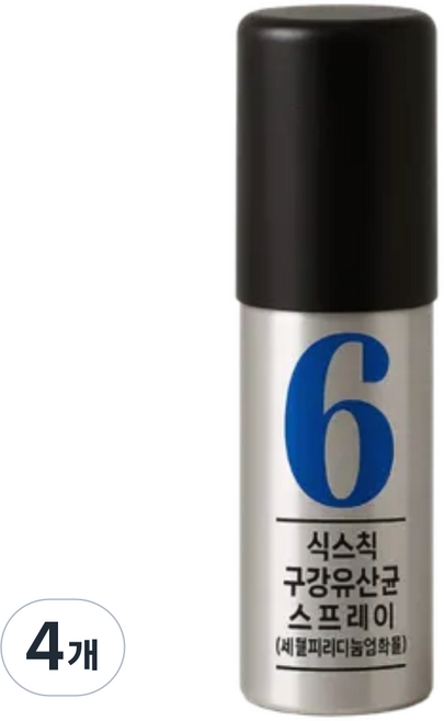 식스칙 구균제 유산균 구강스프레이 구취제거 의약외품, 4개, 15ml