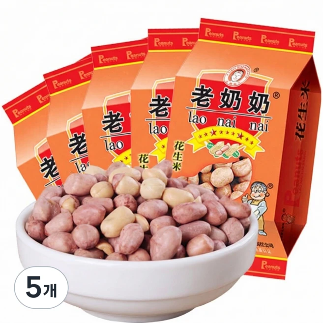 볶음 땅콩 오향맛, 5개, 122g - 쿠팡