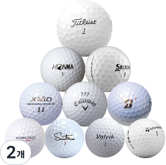 굿샷골프 a급 실속형 골프공 로스트볼, 화이트, 2개, 10개입