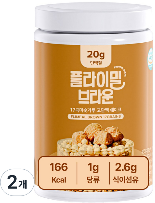 플라이밀 브라운, 630g, 2개