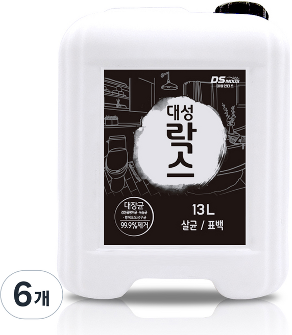 업소용 대용량 대성 락스, 13L, 6개