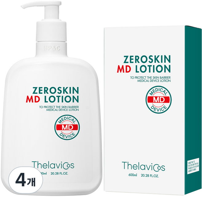 테라비코스 제로스킨 엠디 MD 로션, 4개, 600ml