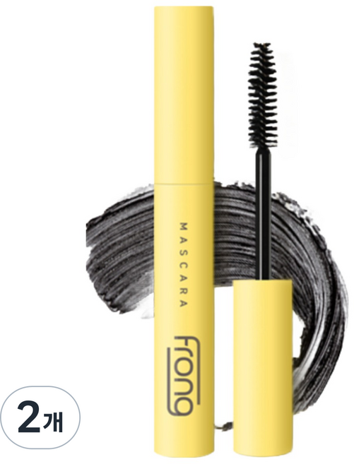 프롱 워터프루프 마스카라 노리무버 워셔블, 블랙, 2개