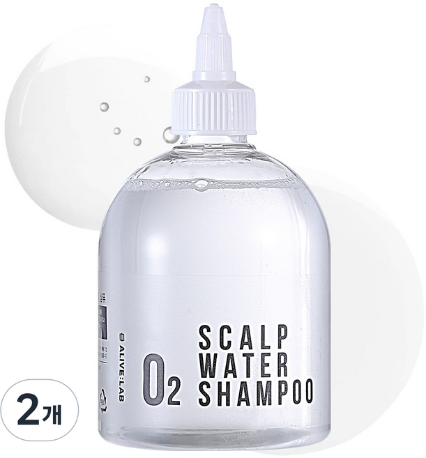 얼라이브랩 오투 스칼프 워터 샴푸, 350ml, 2개