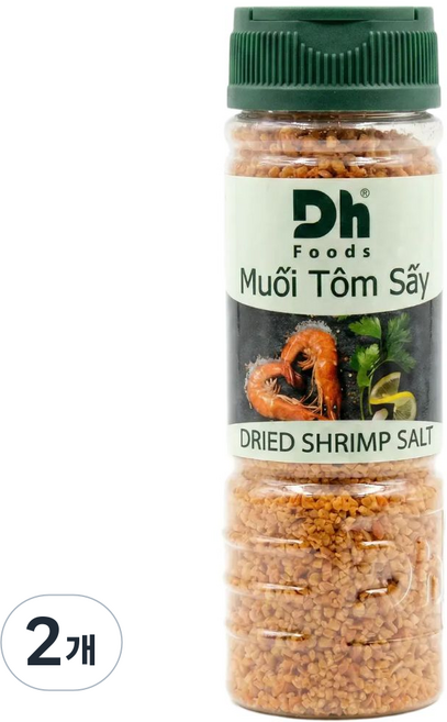 Dhfoods 떠이닌 베트남 건조 새우소금, 2개, 110g
