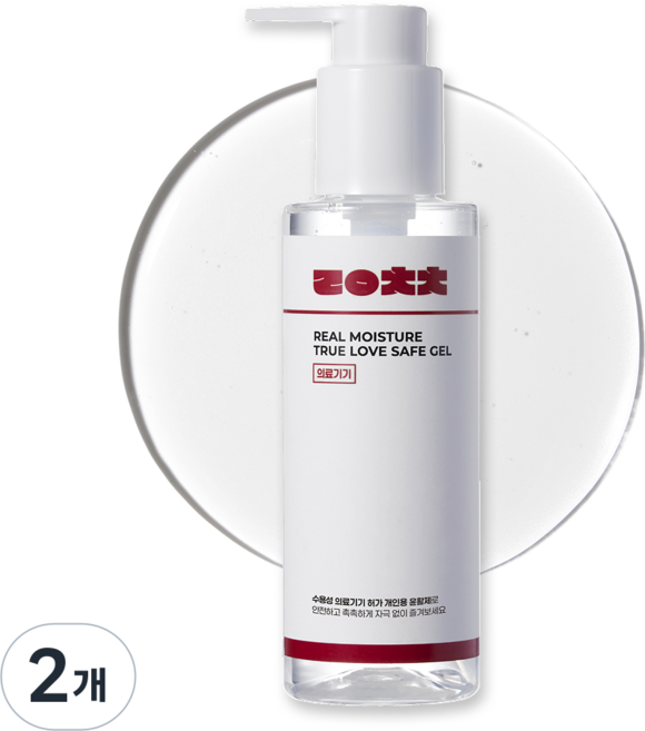 리얼촉촉 트루 러브 세이프 젤 의료기기 윤활제, 2개, 150ml