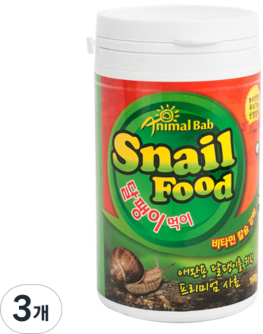 부산사료 애니멀밥 달팽이 사료, 3개
