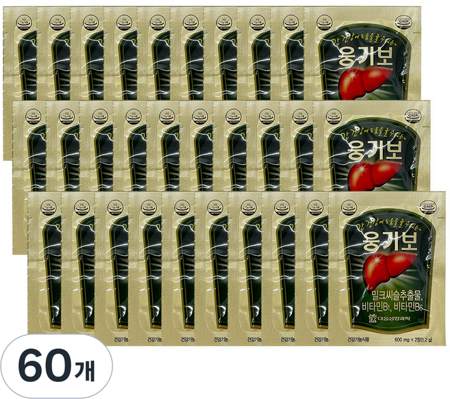 대웅생명과학 웅기보 간 피로회복 활력 에너지 밀크씨슬, 60정, 60개