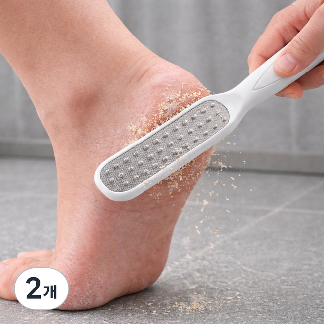양면 스테인리스 발각질제거기, 5g, 2개, 1개입