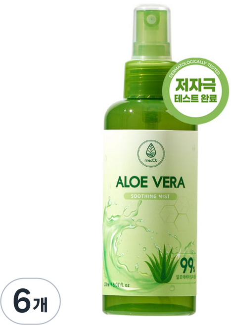 메드비 알로에 베라 수딩미스트 99프로, 150ml, 6개