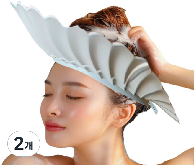 성인 샴푸캡 성인용 샴푸캡 환자 머리 감기기 도구 어른 샤워캡 머리감기 캡 샴푸모자 헤어캡 머리감기캡 쌍수 머리캡 목욕 헤드캡 임산부, 블루민트, 2개