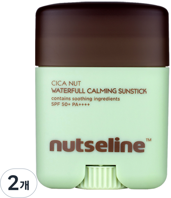 넛세린 시카 넛 워터풀 카밍 선스틱 SPF50+ PA++++, 20g, 2개