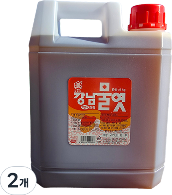 강남식품 강남 맥아 물엿, 9kg, 2개