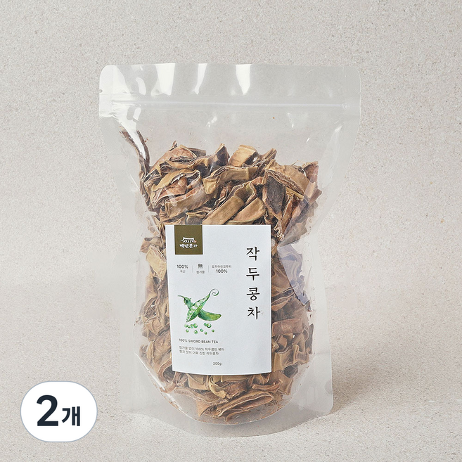 백년본가 첨가물 없는 100% 국산 볶은 작두콩차, 2개, 1개입, 200g