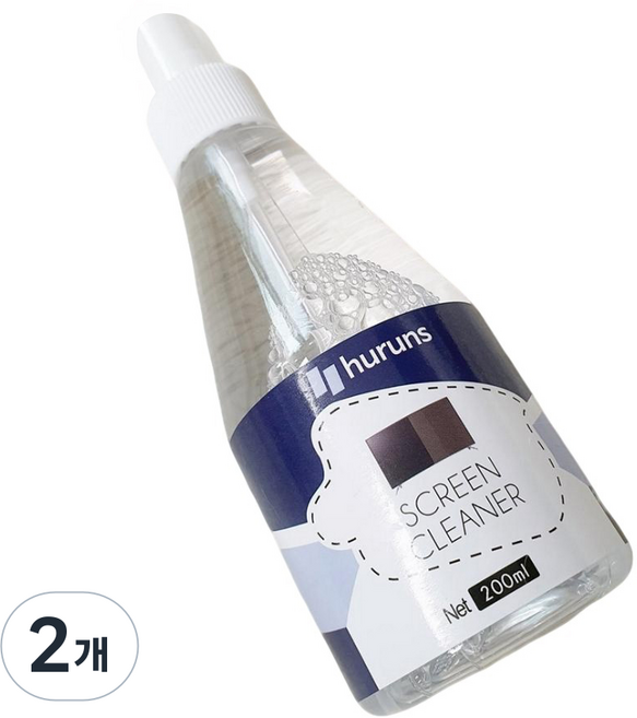 HURUNS 액정 클리너 무알콜 TV 핸드폰 노트북 전자기기 얼룩 제거, 2개
