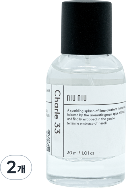 [뉴뉴] 샤를33 라임바질네놀리 향수, 2개, 30ml
