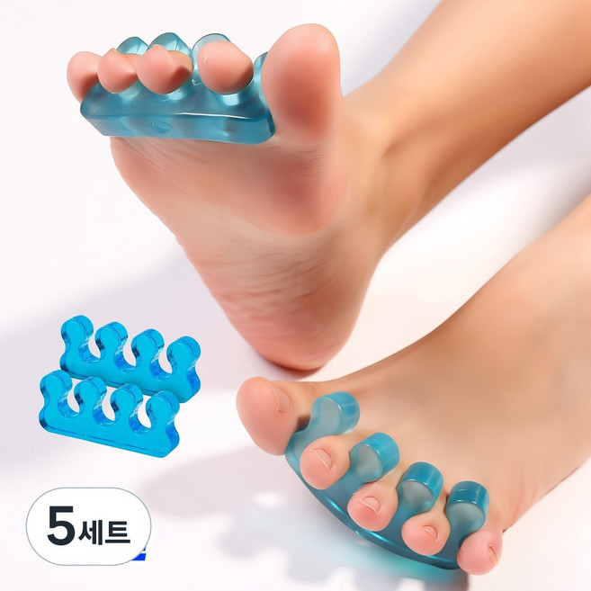 베리엣지 발가락 스트레칭 실리콘 발 교정 벌리개 좌우세트, 5세트