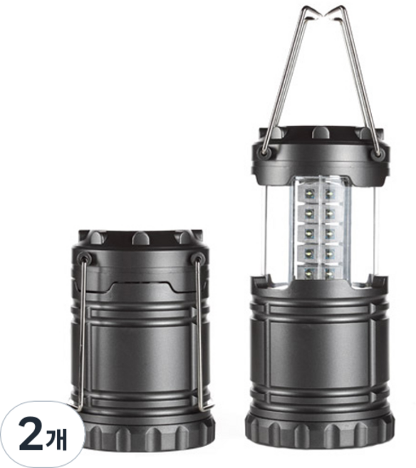 ZIO-BIZ LED 감성 캠핑랜턴 캠핑등 / LED 캠핑조명 캠핑램프 캠핑등 캠핑라이트 후레쉬 손전등 작업등 비상등 렌턴 감성 캠핑용품 차박캠핑용품 텐트조명 텐트등, 2개
