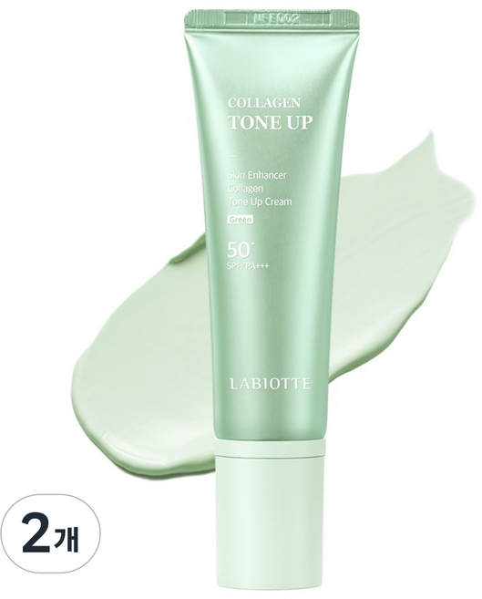 라비오뜨 스킨 인핸서 콜라겐 톤업 크림, green, 40ml, 2개