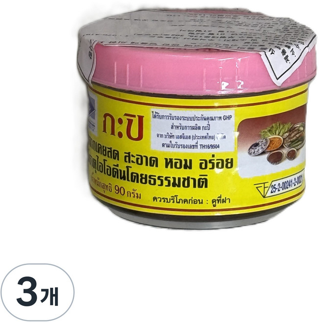 쏠티드 쉬림페이스트 90g 태국식새우젓, 3개